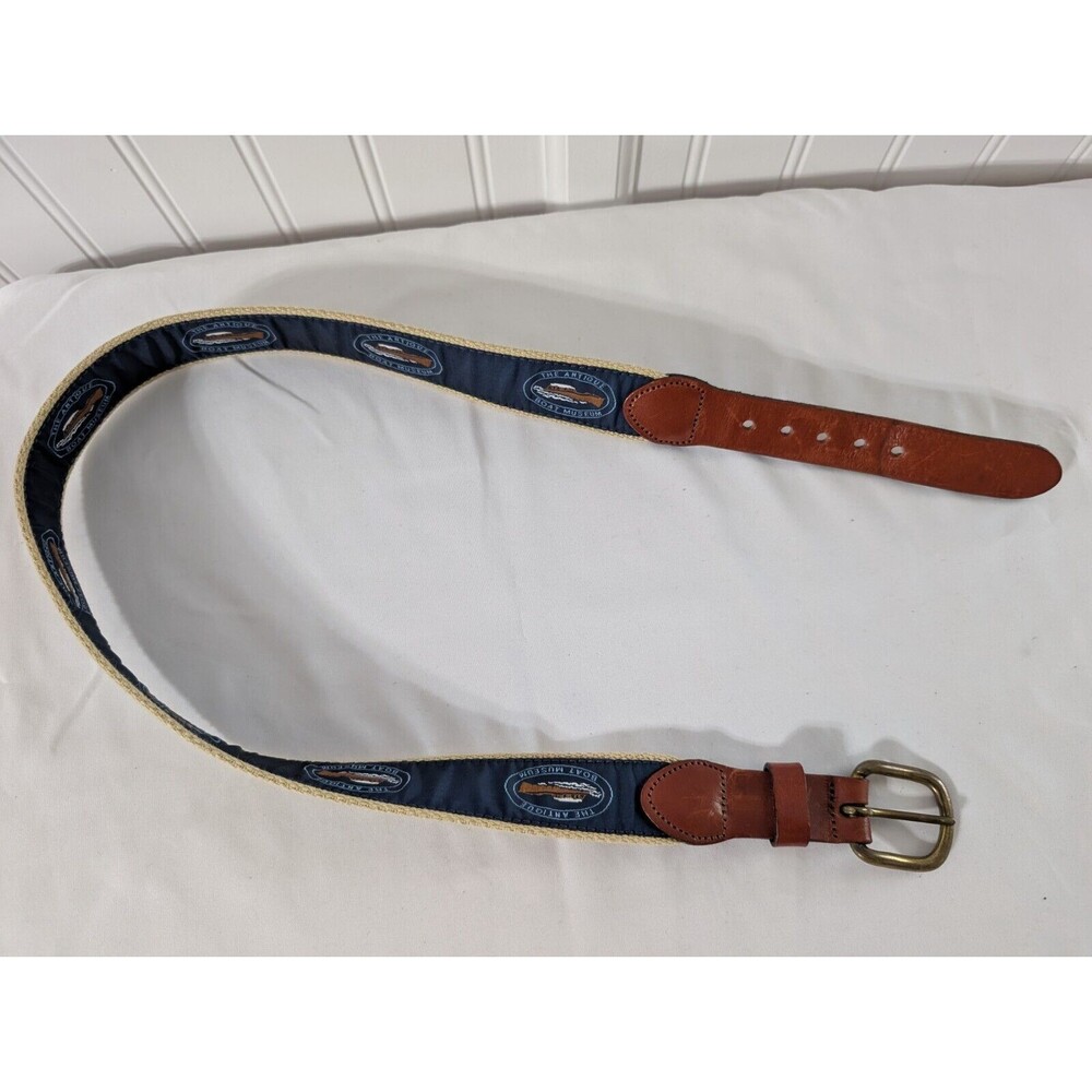 Leather Man Limited Belt Size 30 The Antique Boat Museum Navy